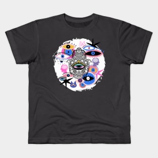 Eyes Hamsa Kids T-Shirt